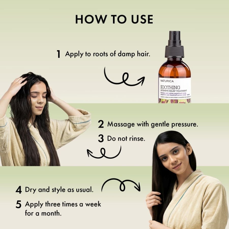 Naturica Soothing Relief Treatment 100ml - Calms Scalp & Prevents Dandruff