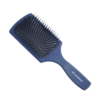 Mr. Barber Flat Mate Blue Paddle Brush- MB-PDL1