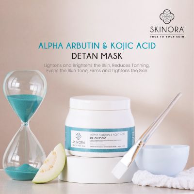 Skinora Alpha Arbutin and Kojic Acid Detan Mask (500 gm)