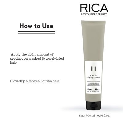 Rica Styling Smooth Styling Cream, 200 mL
